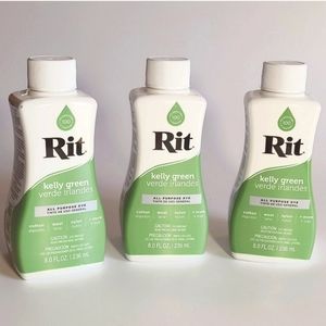 Rit Dye All Purpose Kelly Green (3) 8oz. Bottles